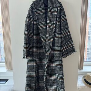 Japanese Vintage Plaid Wool Coat